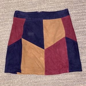 Sude colorful skirt